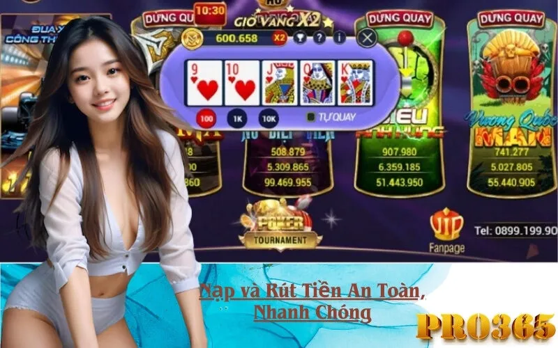 Nạp và Rút Tiền An Toàn, Nhanh Chóng