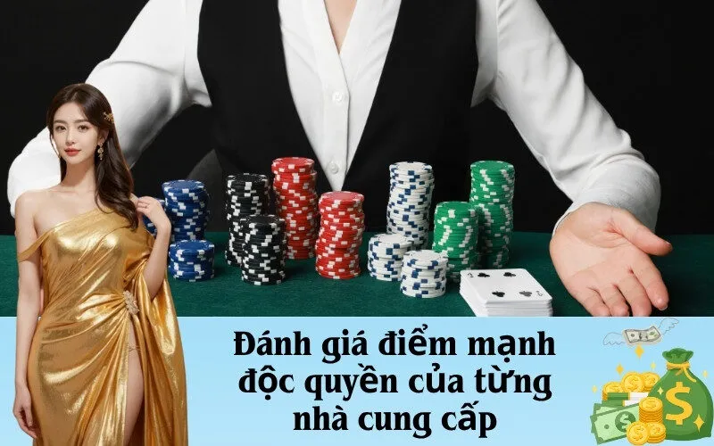 Đánh giá điểm mạnh độc quyền của từng nhà cung cấp